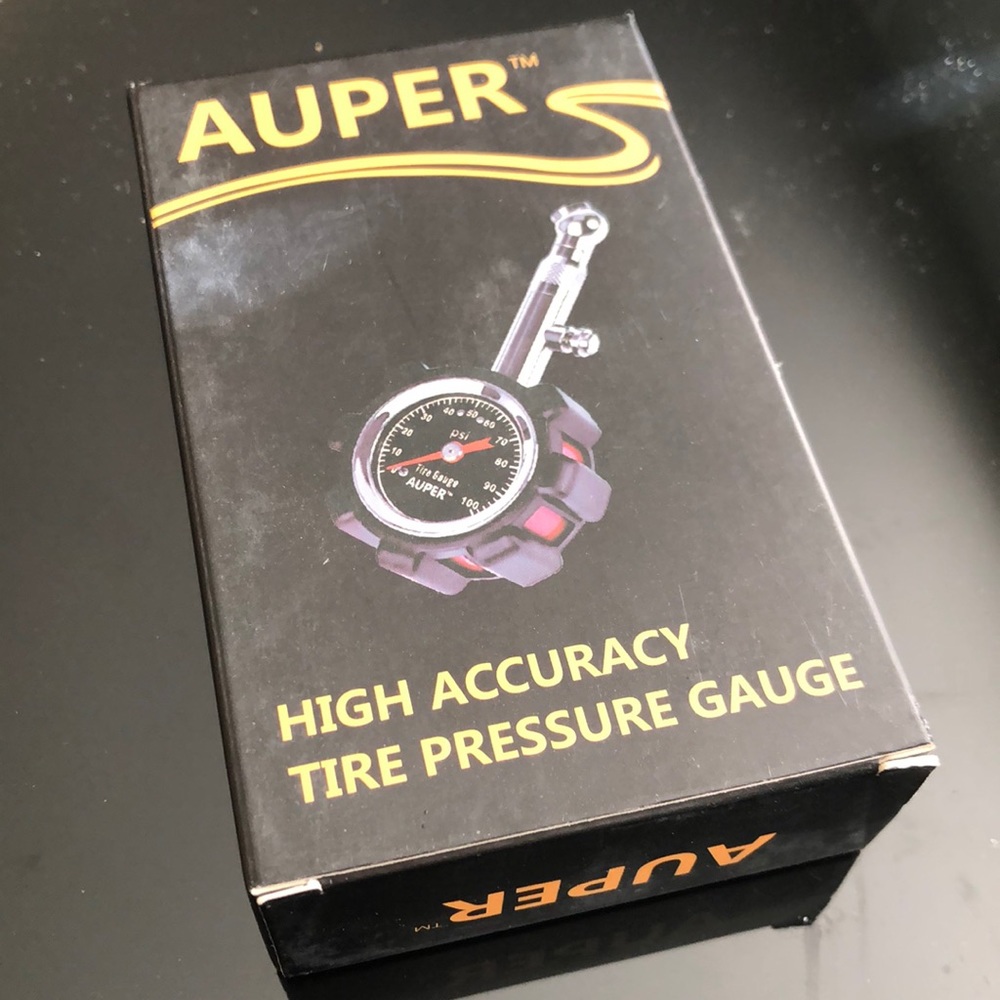 AUPER High Accuracy Tire Pressure Gauge Black